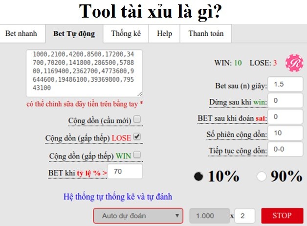 Tool tài xỉu