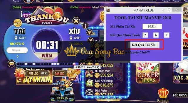 Tool hack tài xỉu ManVip